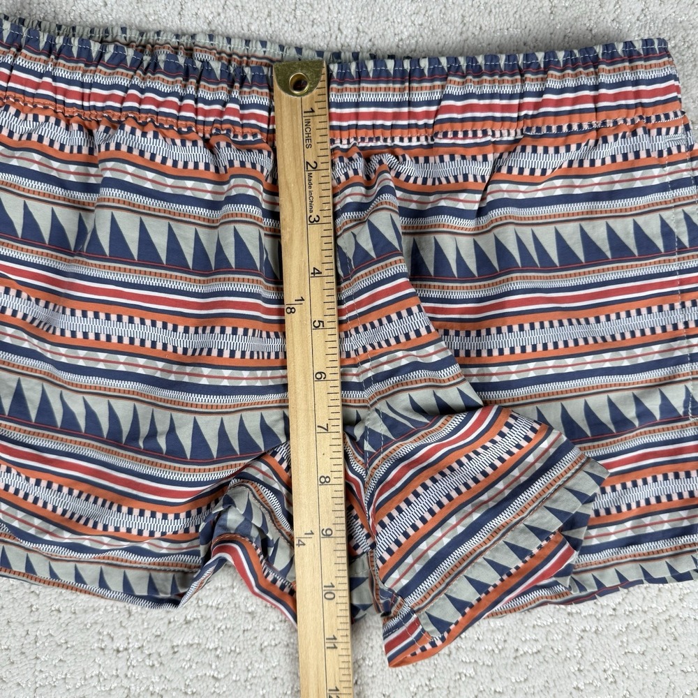 Patagonia Baggies Shorts Womens S Orange Blue Geometric Tribal Print 57043 - Picture 6 of 13
